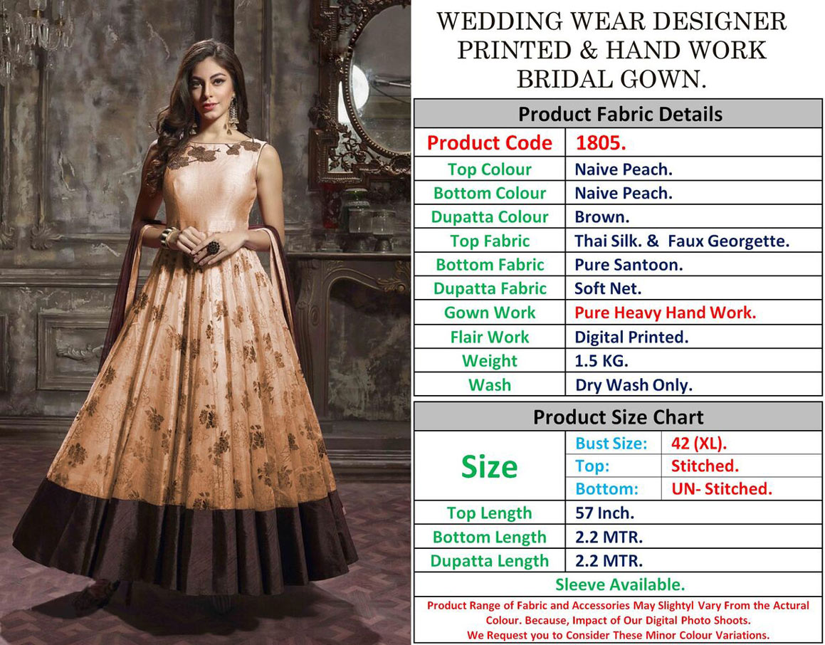 Black Peach Silk Georgette Embroidery Dupatta Gown Black Peach Silk Georgette Embroidery Dupatta Gown